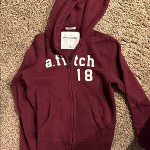 Abercrombie & Fitch Kids Maroon Hoodie